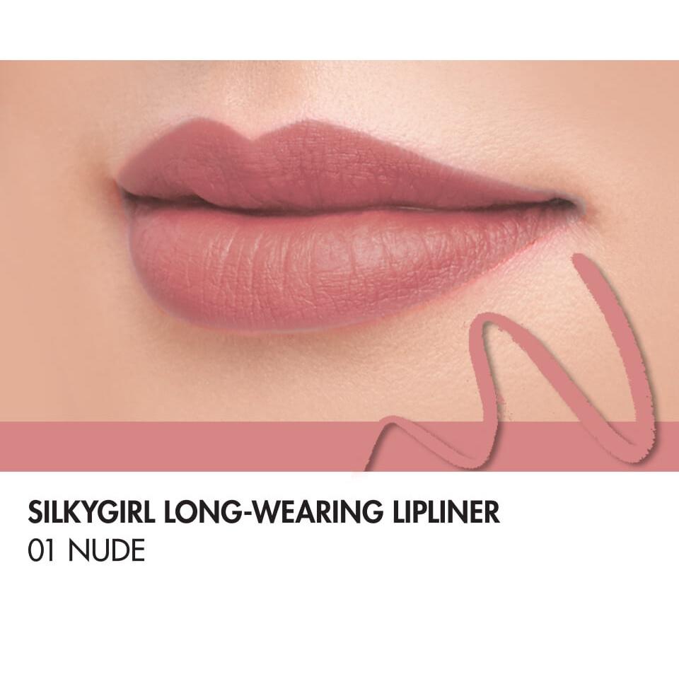 Chì Kẻ Viền Môi Mềm Mượt Silkygirl Long Wearing 0.35g