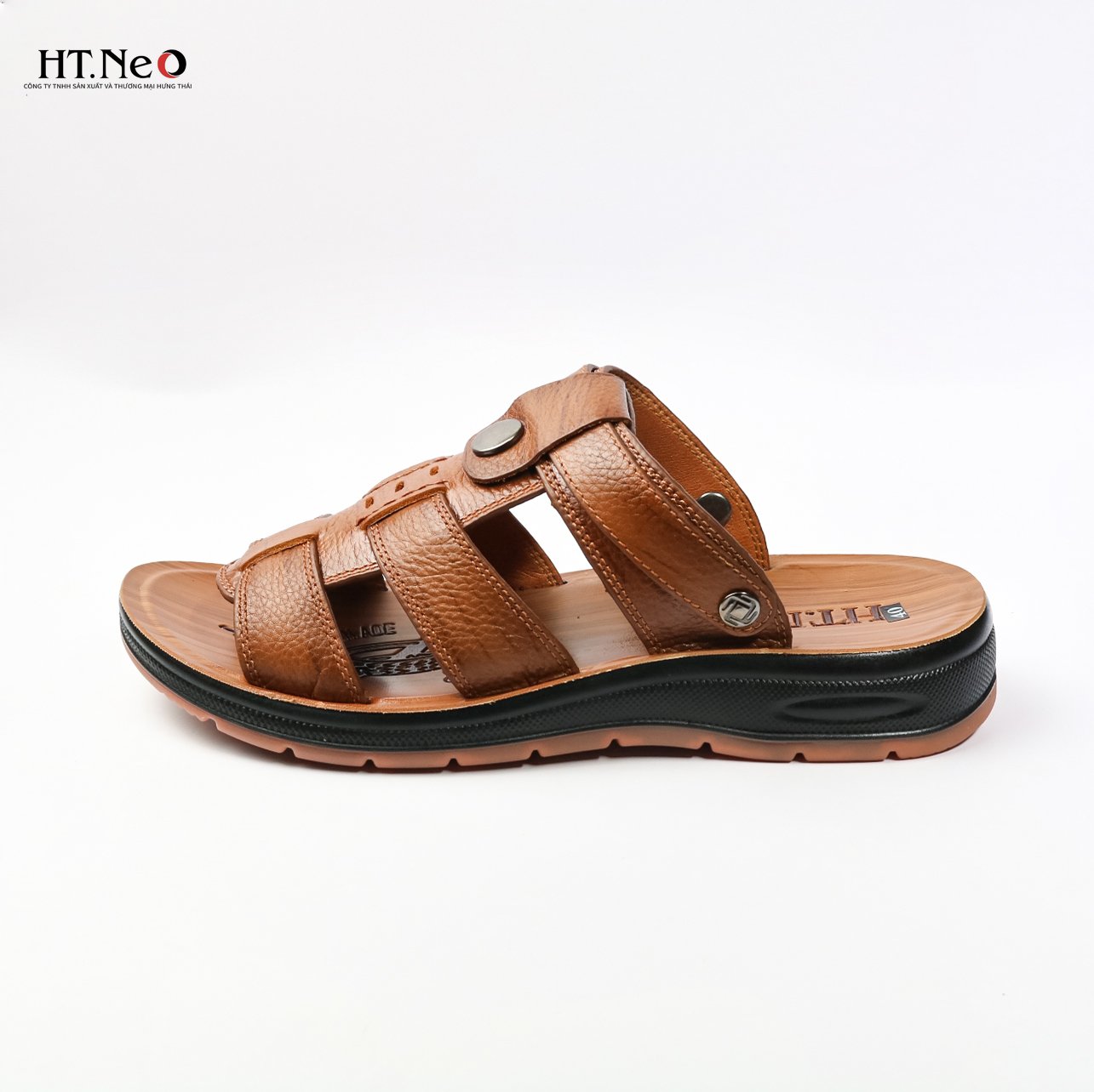 Sandal nam đế cao - Sandal nam HT.NEO 100% da bò tự nhiên, kiểu dáng và màu sắc nổi bật, quai da siêu bền chắc SD96 ):