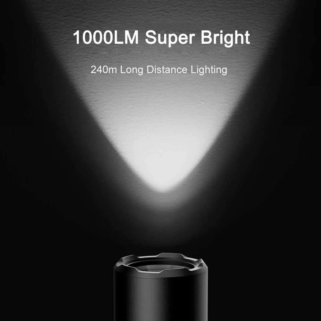 Xiaomi Mijia đa chức năng Zoomable siêu sáng ngọn đuốc cửa sổ Breaker vành đai an toàn cắt xe khẩn cấp ánh sáng dẫn đèn pin