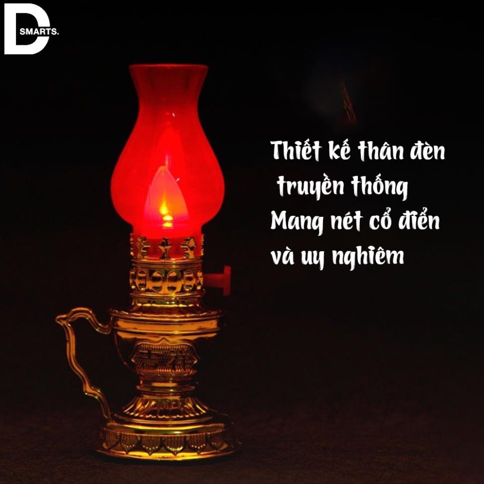 Đèn thờ vĩnh cửu,sử dụng pin, thiết kế cổ kính, hài hoà, cân đối, tăng phần trang nghiêm