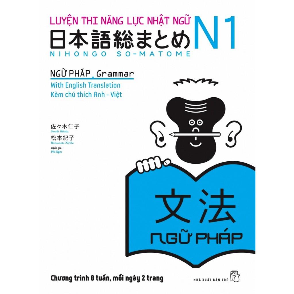 Sách Luyện Thi Năng Lực Nhật Ngữ N1 Somatome N1 Ngữ Pháp Bản Nhật Việt