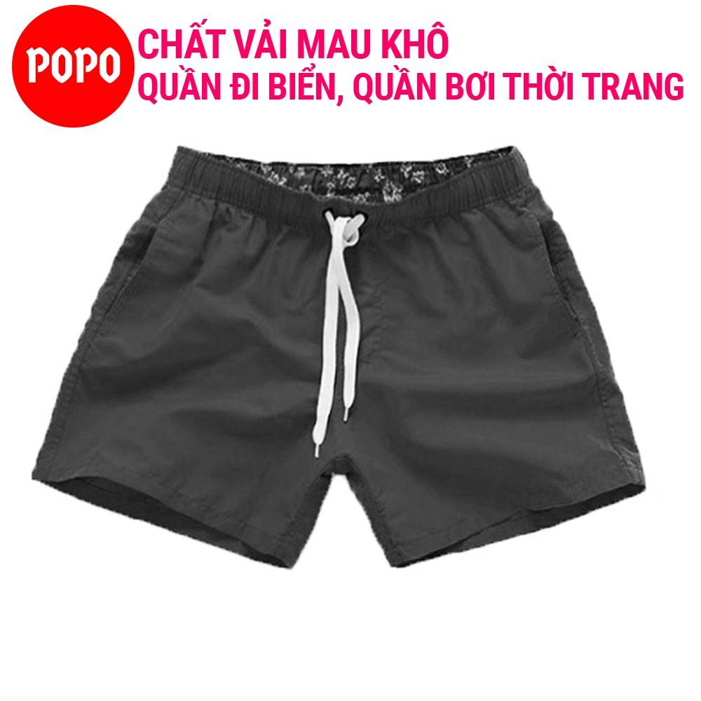 Quần bơi nam, dùng đi biển, hồ bơi dáng thể thao POPO ST1 chất vải thoáng khí