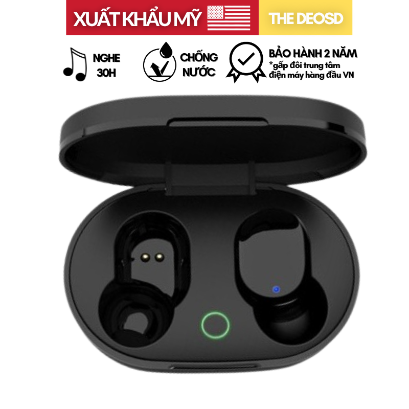 Pin 100h - Tai Nghe Bluetooth Không Dây Có TWS  Micro The Deosd - Hàng Chính Hãng