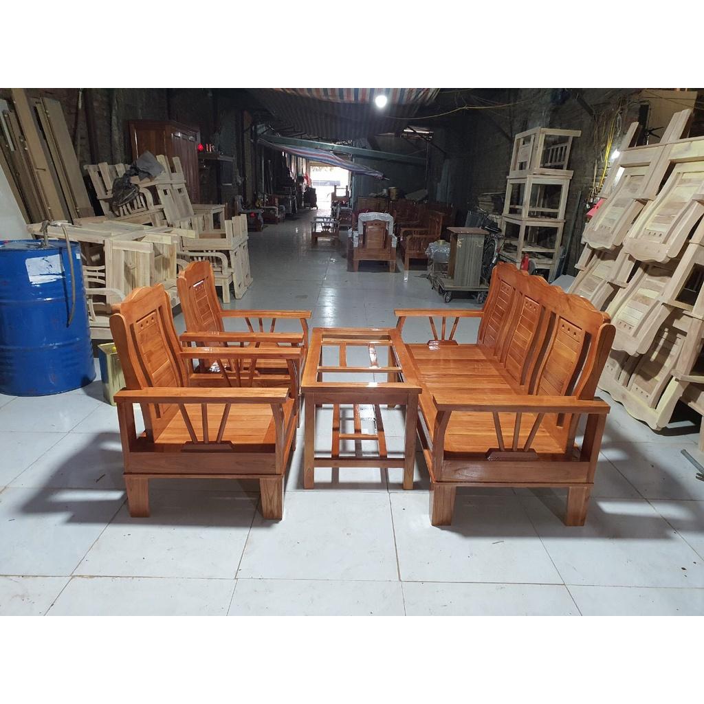 Bộ bàn ghế gỗ xoan phòng khách