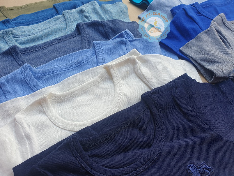 (5-13kg) ÁO COTTON THUN TAY NGẮN MÀU CHO BÉ TRAI MIATOP (Giao màu ngẫu nhiên)