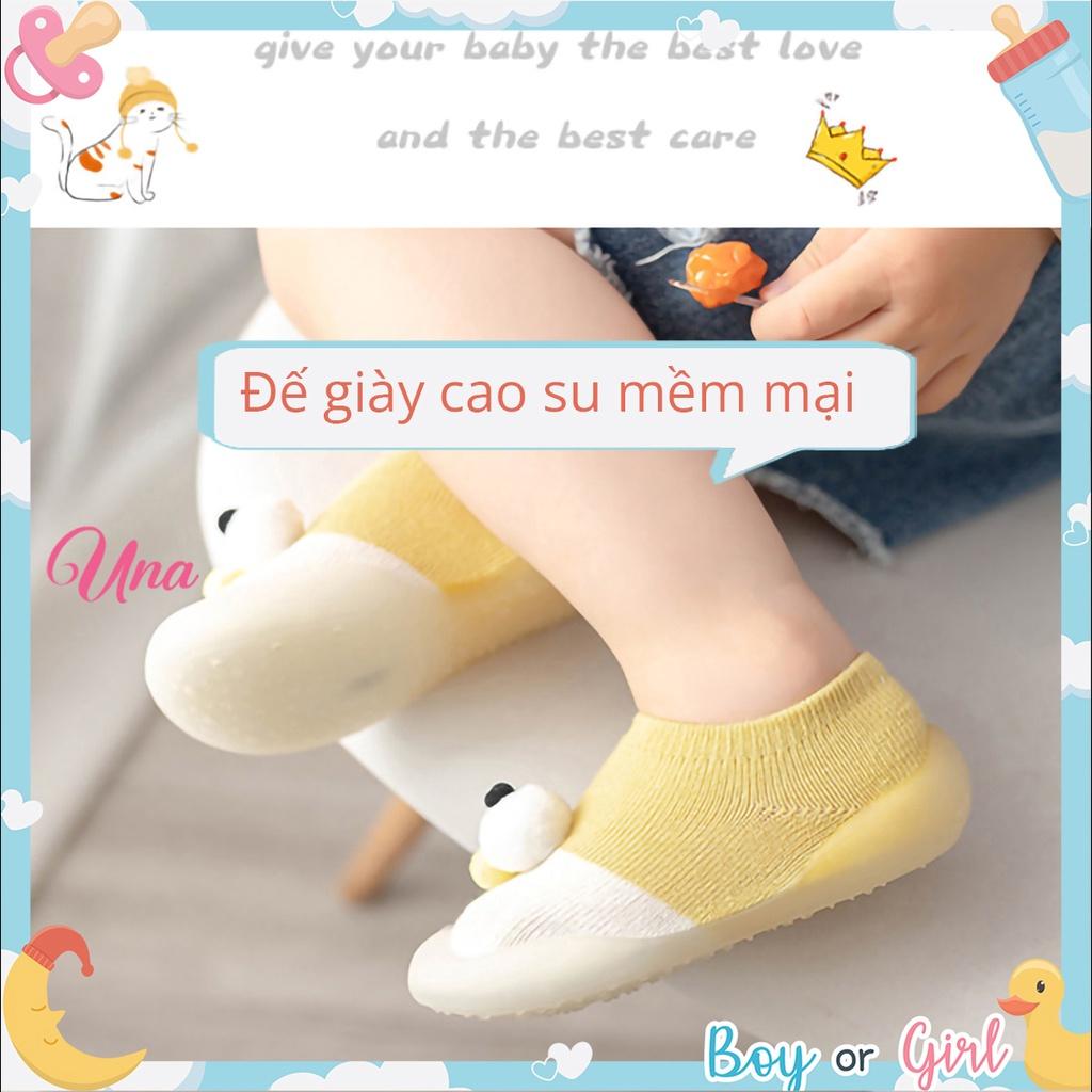 Giày Tập Đi Cho Bé Trai Bé Gái, Giày Tất Đế Giày Chống Trượt Mềm Mại U07 M