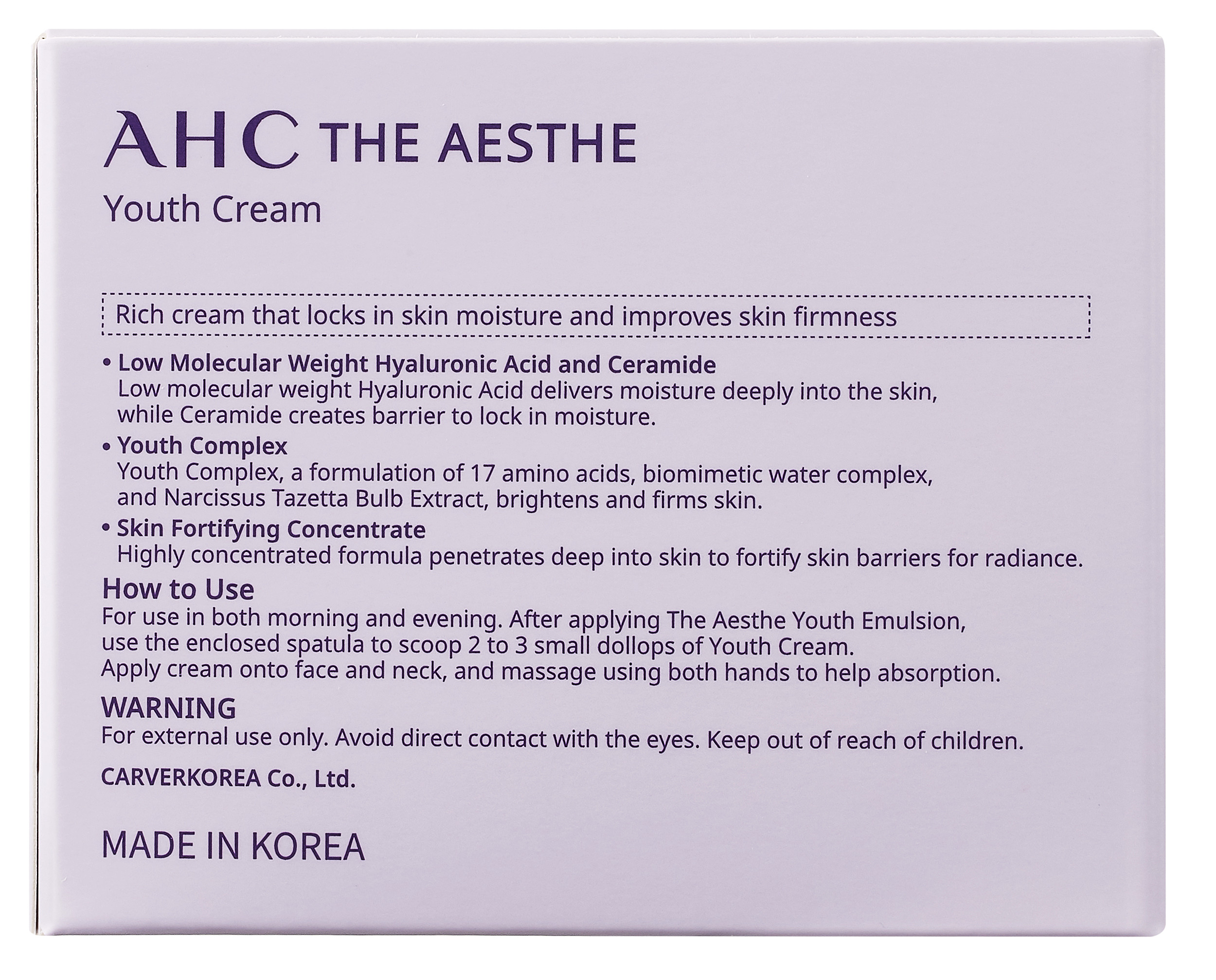 Kem Dưỡng Trẻ Hóa Da AHC The Aesthe Youth 50ml