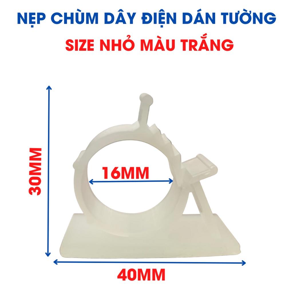 Kẹp Cố Định Chùm Dây Điện Cáp Mạng Bằng Nhựa Keo Nano Siêu Dính Tiện Dụng Cho Gia Đình K114