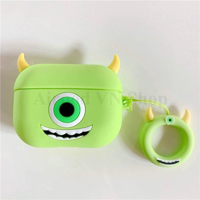 Bao Case Ốp dành cho airpod pro Mike & Sully silicon 3D cao cấp