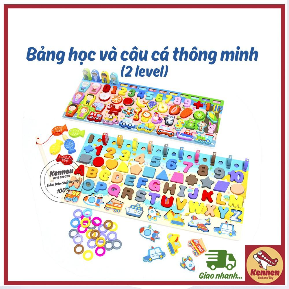 Đồ chơi bằng gỗ bộ đồ chơi câu cá và ghép số học đếm mẫu mới nhất 2020 cho bé yêu