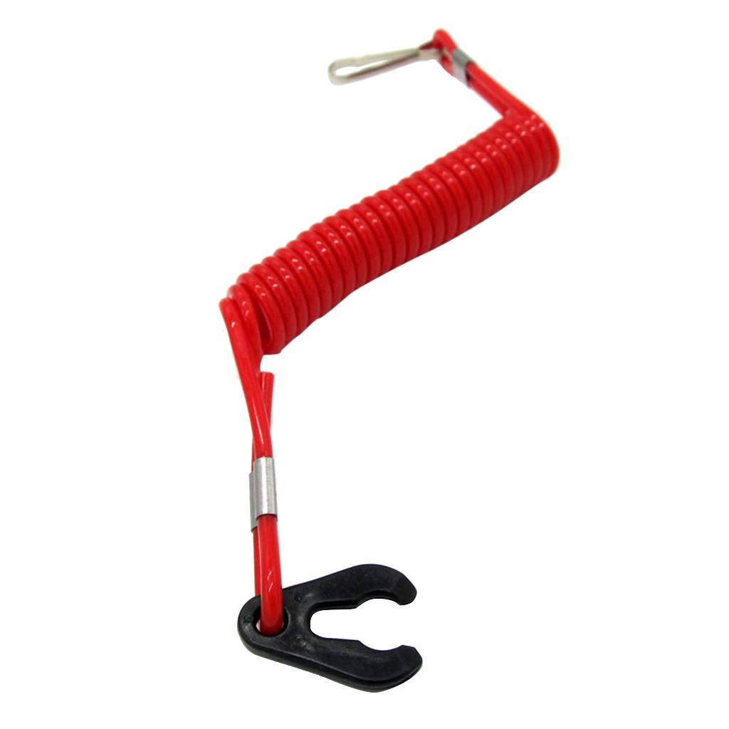 Motor Kill Stop Switch Safety Tether Lanyard for Outboard Motor Parts