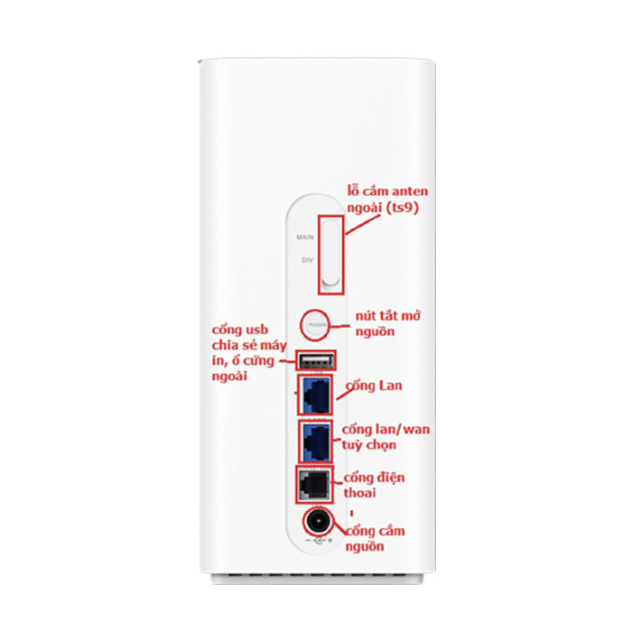 Bộ phát Wifi 4G Huawei B618s Cao Cấp LTE CAT11, Hỗ Trợ 64 Users tốc độ 600Mbps Sử dụng đa nhà mạng hàng nhập khẩu