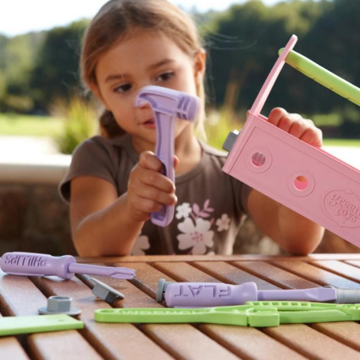 Bộ Đồ Chơi Dụng Cụ Sửa Chữa Green Toys Cho Bé Từ 2 Tuổi – Hồng