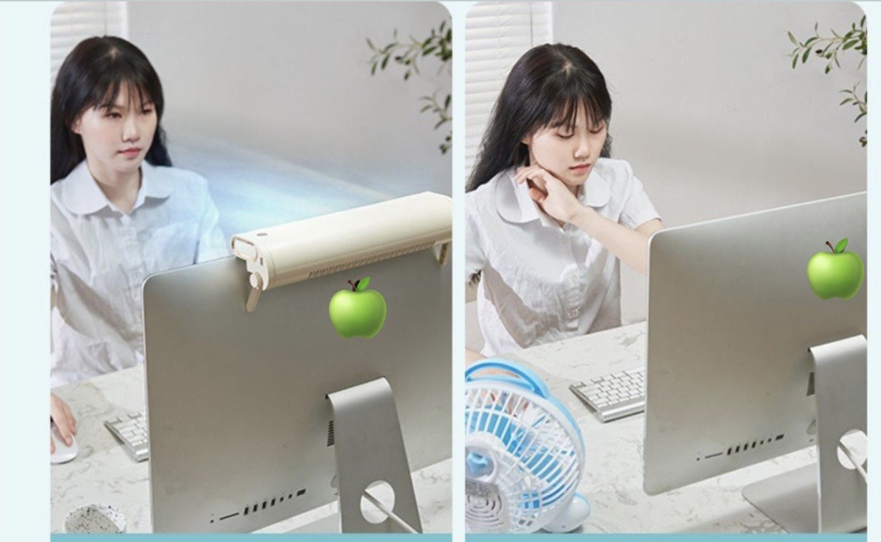 Quạt Jingji JD-007 Sạc Cổng USB Không Ồn, Nhỏ Gọn Thích Hợp Cho Máy Tính Để Bàn, Văn Phòng, Trường Học