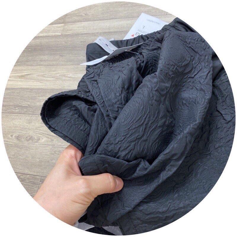 Quần đùi bà bầu mùa hè vải xốp dập hoa siêu mát thiết kế cao cấp