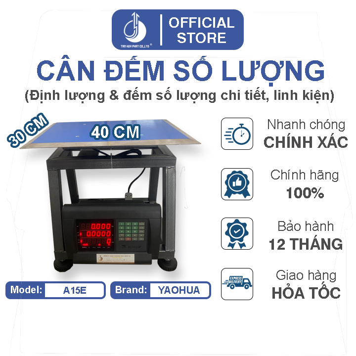 Cân Đếm Số Lượng A15E - Mặt Bàn Cân 300X400MM