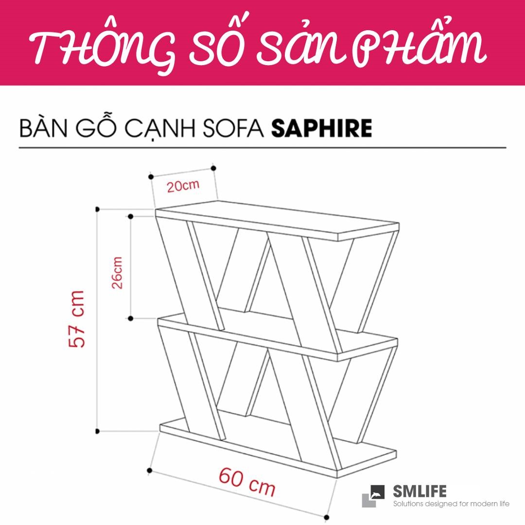 Bàn cạnh sofa SMLIFE Saphire