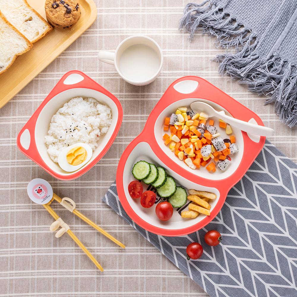 Bộ đồ ăn 5 món cho trẻ em động vật hoạt hình