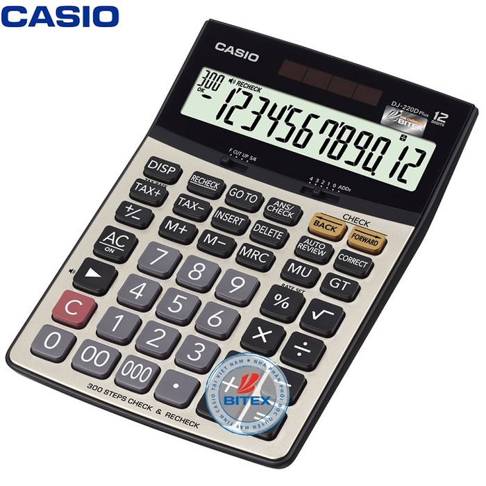 Máy tính Casio DJ-220D Plus, Bảo hành 7 năm - Hàng chính hãng Bitex