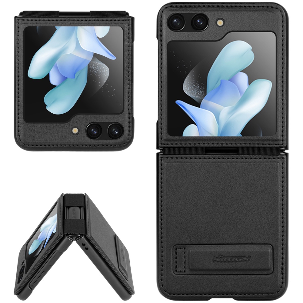 Ốp Case Nillkin Qin Leather Dành Cho Samsung Galaxy Z Flip 5 5G - Hàng Chính Hãng