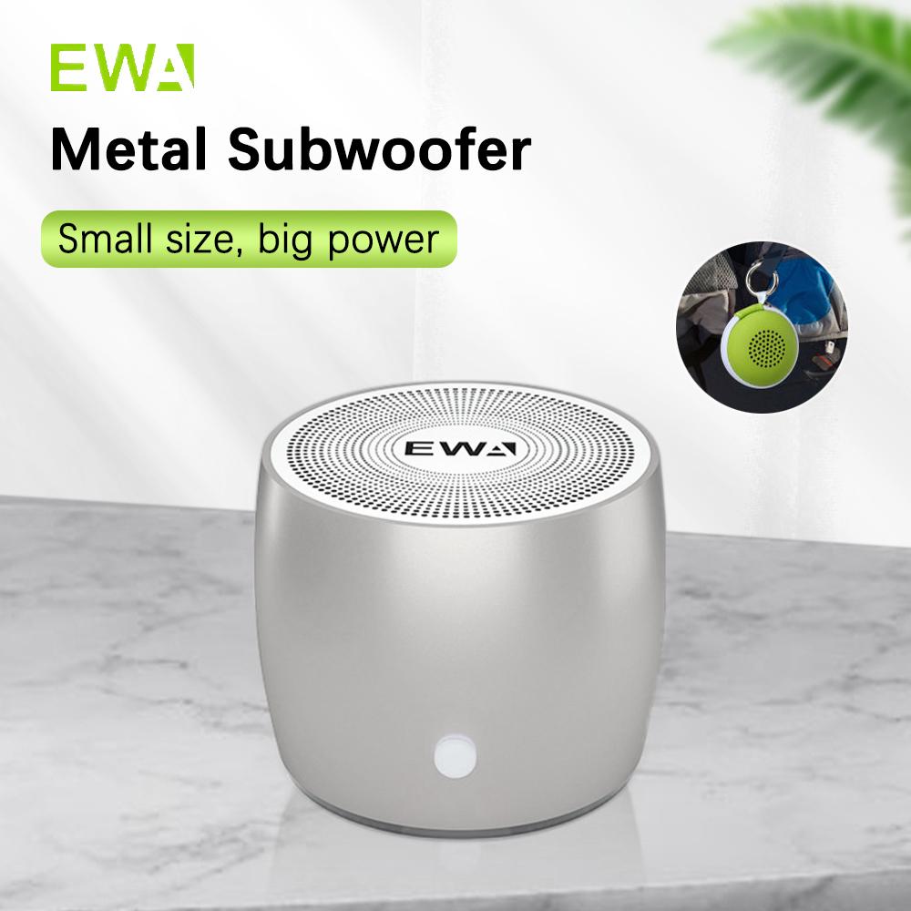 Loa Bluetooth Mini EWA A103 Âm Thanh Bass Loa Di Động Không Dây IPX5 Thân Kim Loại Chống Nước Hộp Âm Thanh Lớn Giảm Tiếng Ồn Màu sắc: Vàng Hồng