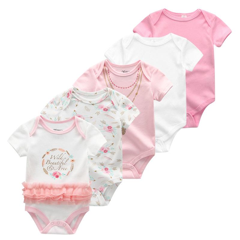 Sơ Sinh Bé Trai Quần Áo 5 Ngôi Sao In Hình Trẻ Sơ Sinh Bodysuit Áo Mùa Hè Bé Gái Áo Liền Quần Bộ Kids Cho Bé Trang Phục Của Ropa para Bebes