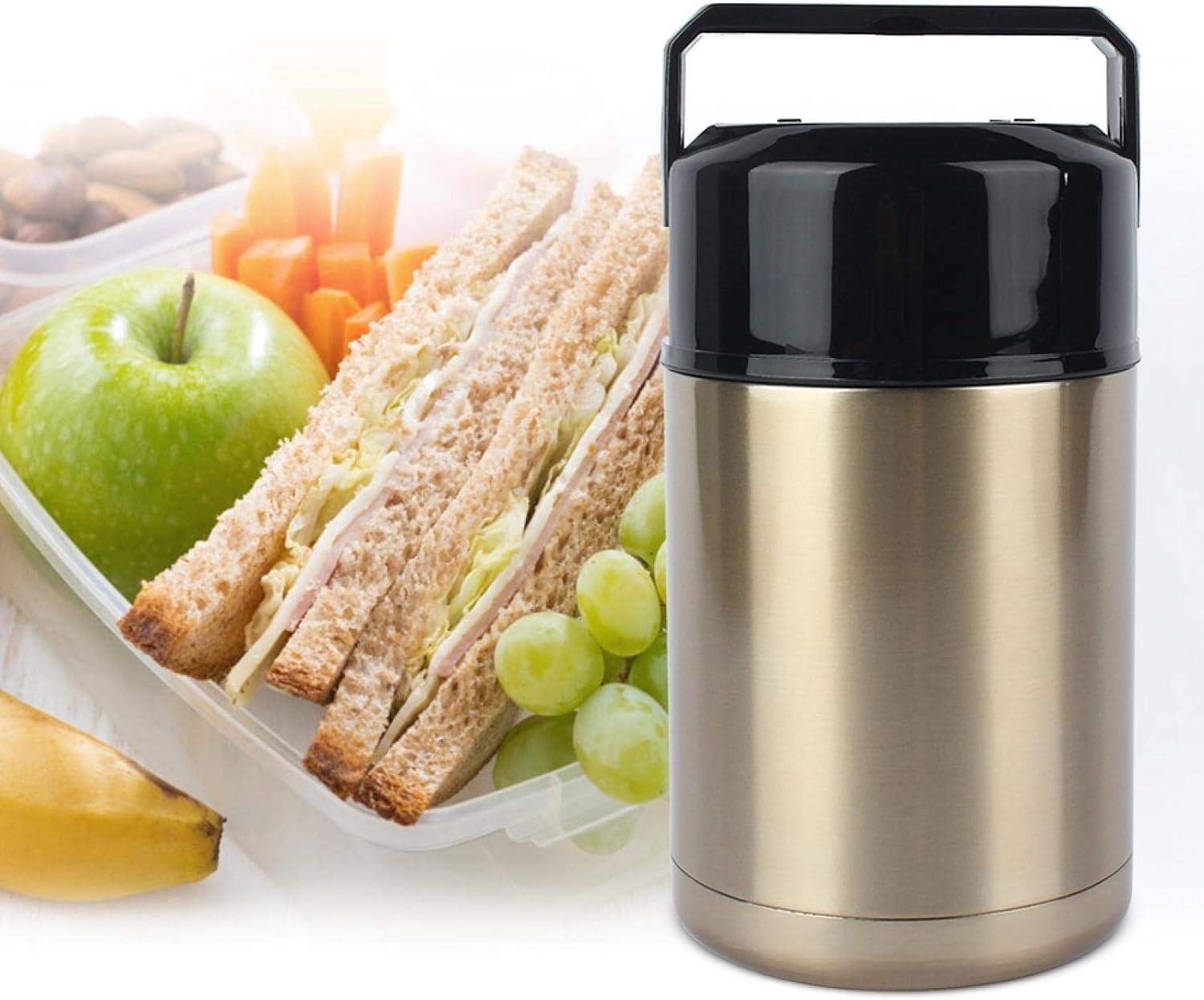 Bình giữ nhiệt thức ăn nóng, Hộp đựng thức ăn cách nhiệt bằng thép không gỉ 1000ml Bữa ăn nóng cách nhiệt Hộp đựng súp cách nhiệt chân không cho cắm trại ăn trưa trong kỳ nghỉ