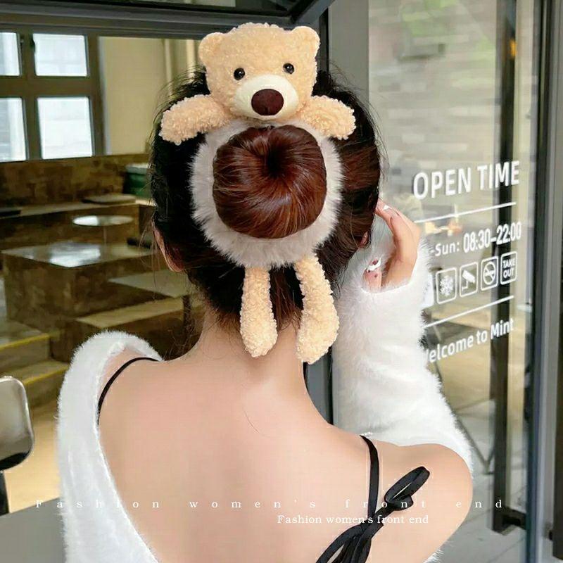 Cài tóc gấu bông 3d xinh xắn và dễ thương cho bé, băng đô rửa mặt
