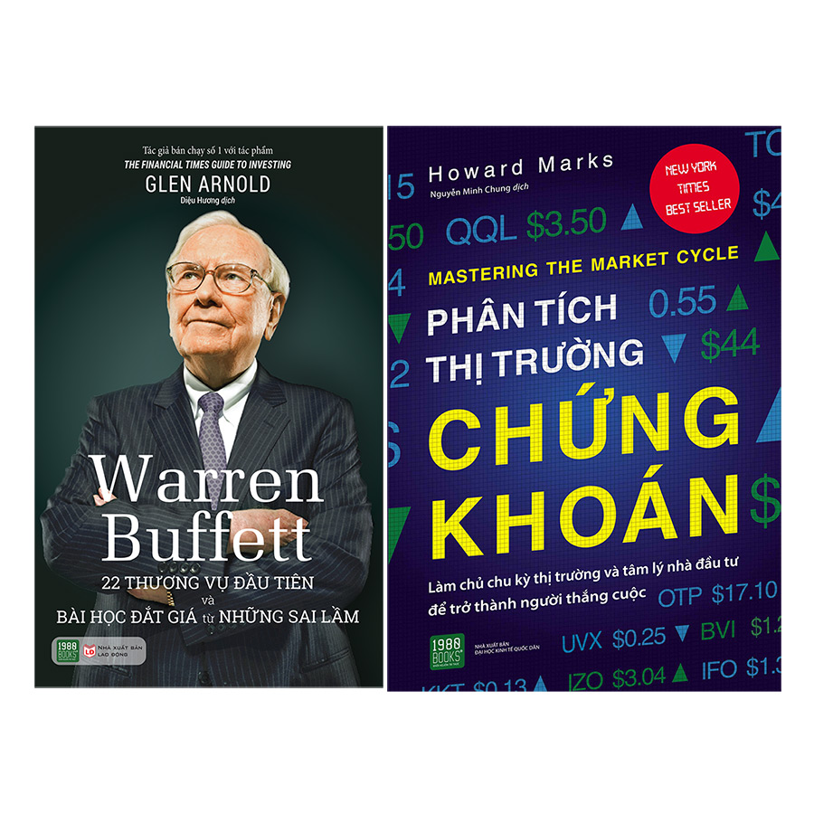 Combo Phân Tích Thị Trường Chứng Khoán + Warren Buffett: 22 Thương Vụ Đầu Tiên Và Bài Học Đắt Giá Từ Những Sai Lầm ( 2 Cuốn )