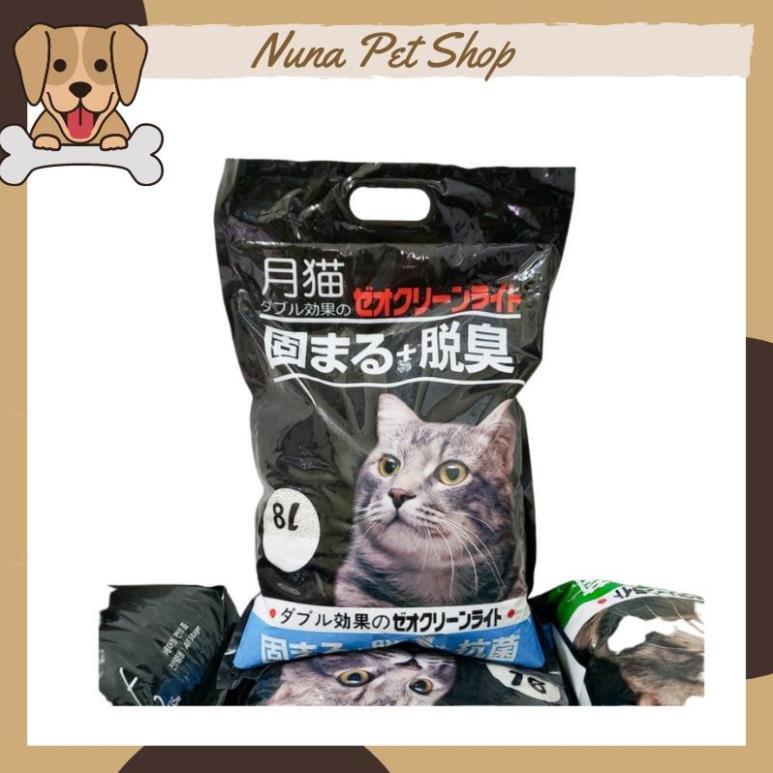 Cát vệ sinh cho mèo Moon Cat - Cát Nhật đen (Túi 9L)