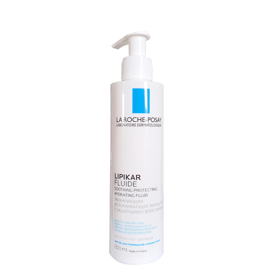 Sữa dưỡng thể, dưỡng ẩm cho da khô, nhạy cảm La Roche-Posay Lipikar Fluide 200mL