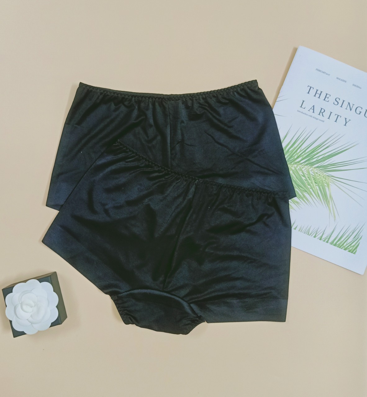 Quần lót nữ dáng đùi boxer chất thun lạnh, co giãn 4 chiều Vicci QV.108 cạp lưng vừa ôm gọn vòng 3