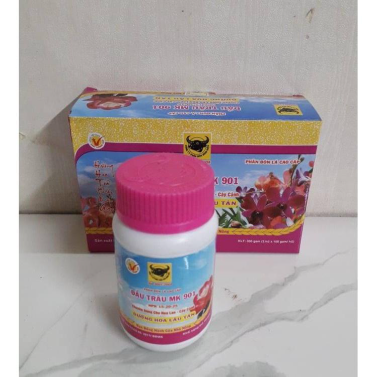 Phân Bón Lá Đầu Trâu 901 Dưỡng Hoa Lâu Tàn Lọ 100Gr