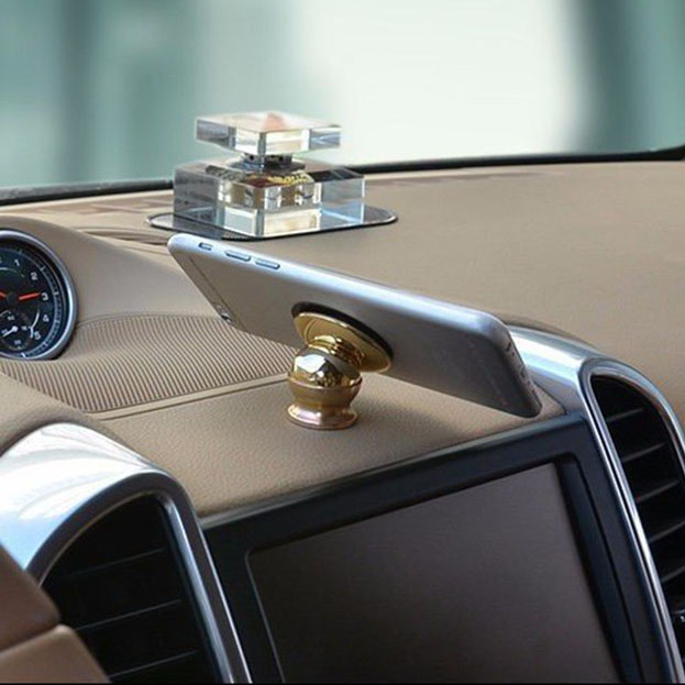 Bộ đế hít nam châm giá đỡ điện thoại trên xe hơi, ô tô 360 độ