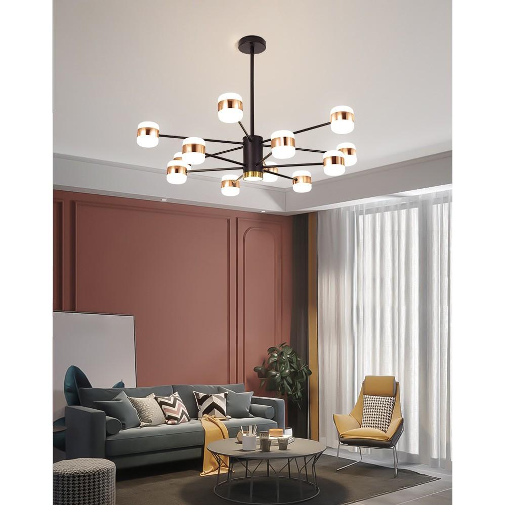 Đèn chùm BALIAN 12 tay 3 màu ánh sáng độc đáo trang trí nội thất hiện đại sang trọng