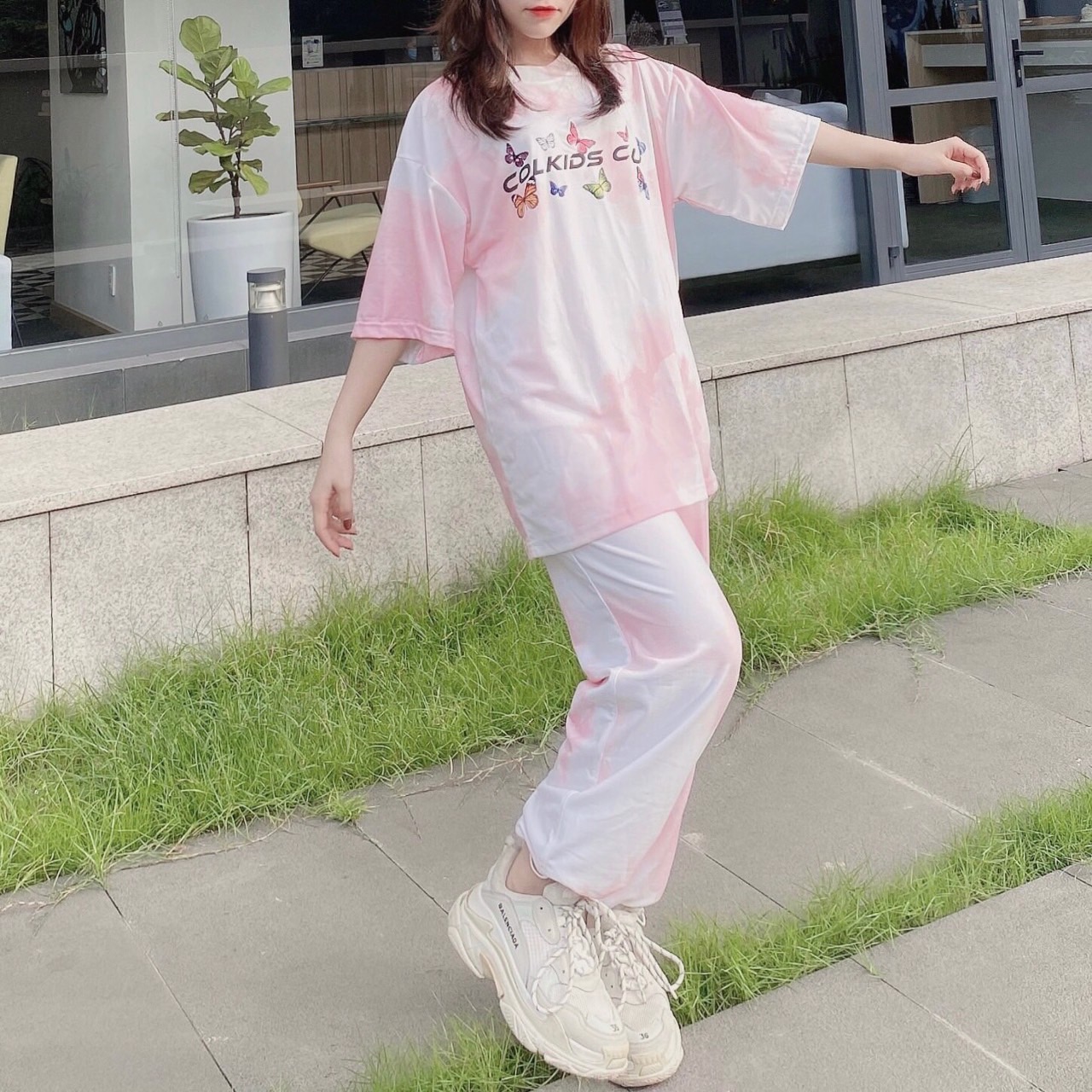 Quần Jogger Thun Loang Màu Dài Dây Rút Dáng Rộng - Quần Thun 3D Rút Dây Unisex - MM