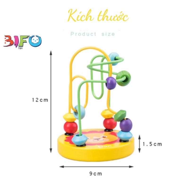 Đồ chơi luồn hạt gỗ rèn luyện kỹ năng khéo léo cho bé giúp bé học đếm logic
