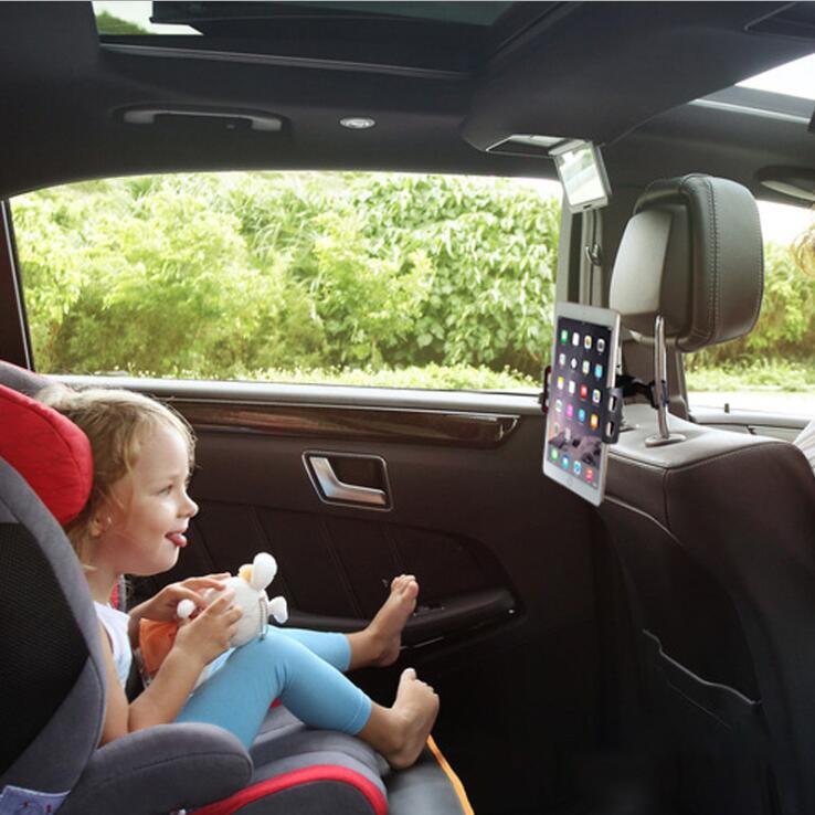 Car Ipad and Phone Holder Extendable Car Back Seat Tablet Phone Holder Car Mobile Phone car back seat mount stand Adjustable Headrest Backseat Holder Clip Car Seat Car Back Seat Holder