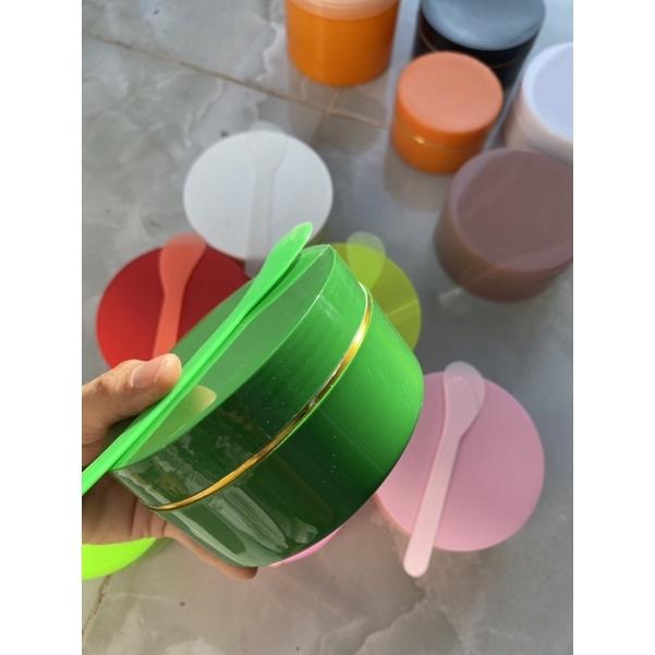 Hủ 200g màu xanh rêu