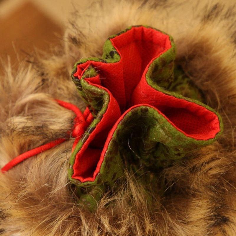 Túi vải đựng quà giáng sinh dành cho trẻ em hình ông già Noel tuần lộc