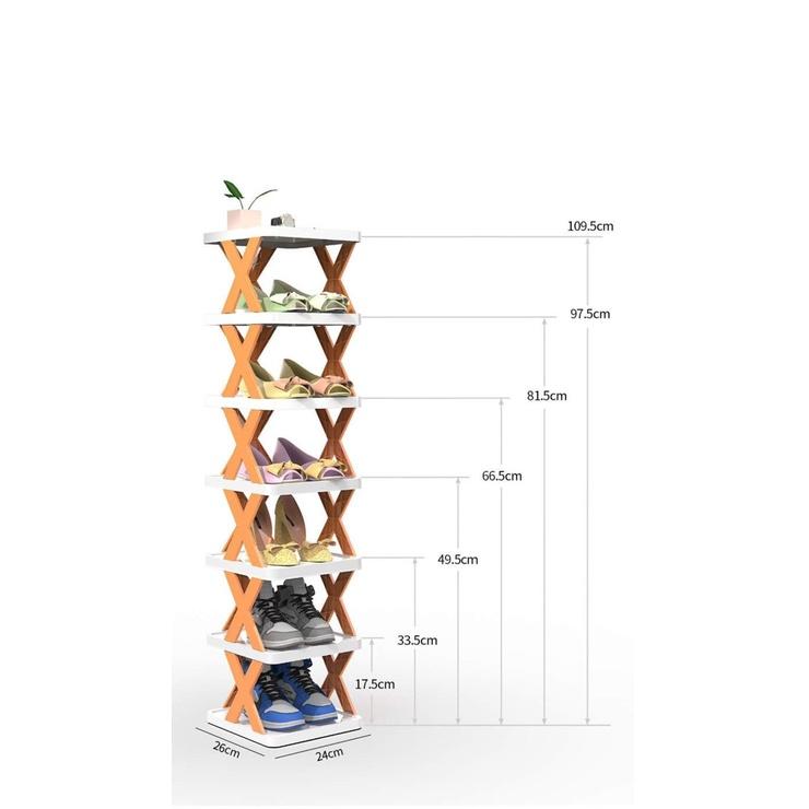 KỆ ĐỂ GIÀY DÉP 3/4/5/6 TẦNG CHỮ X FREE SHIP GIÁ ĐỰNG ĐỂ ĐỒ ĐA NĂNG - NHÀ SANG GIẦY DÉP GỌN GÀNG