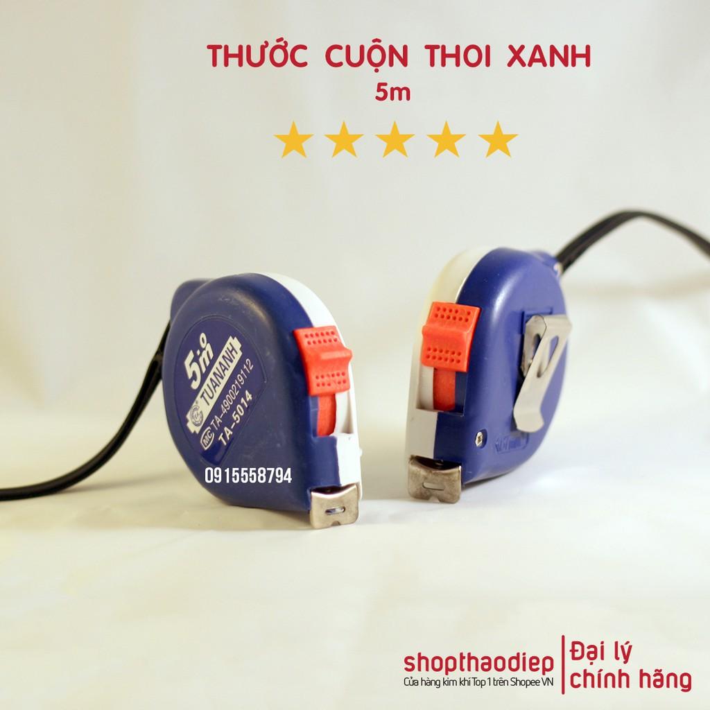 Thước Dây 5m Tuấn Anh Giá Rẻ, Thước Cuộn 5m Thoi Xanh