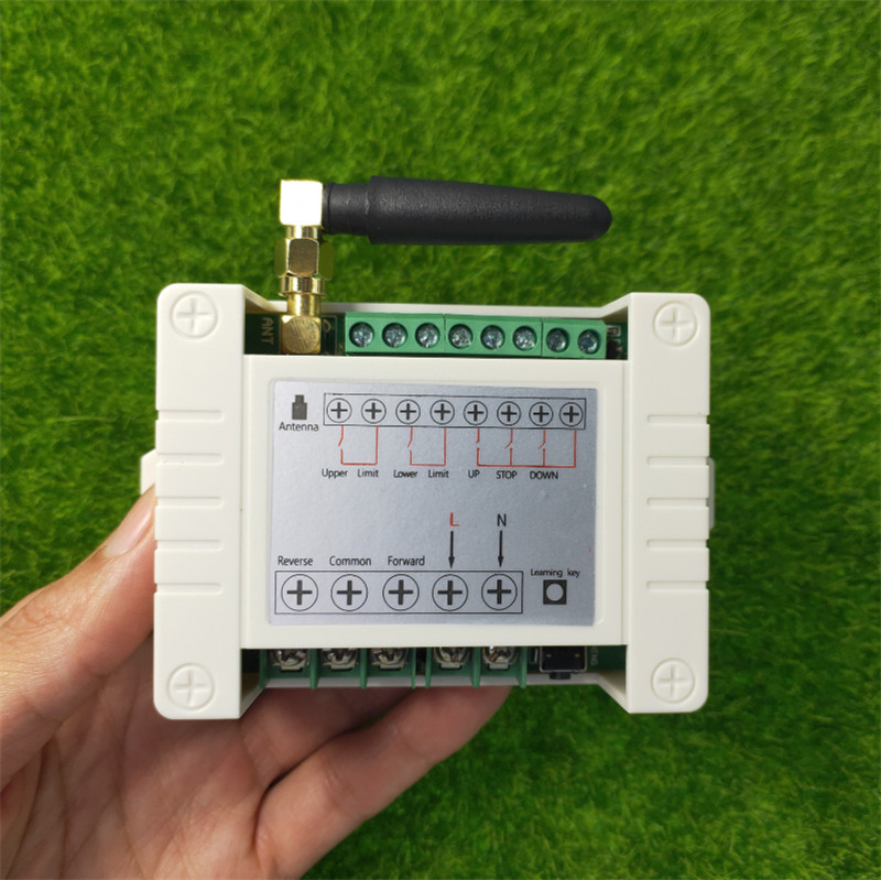 Công tắc điều khiển đảo chiều động cơ AC85-260V có hành trình V5_Tần số 433Mhz