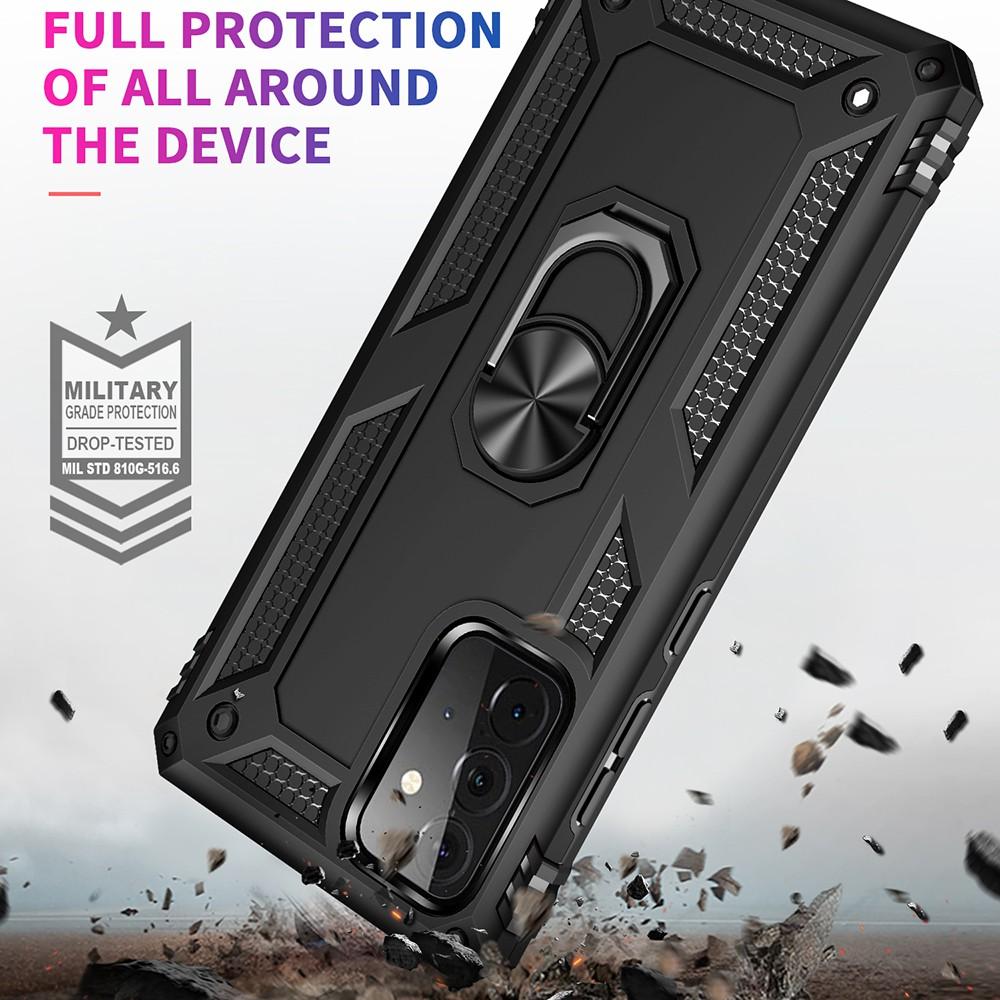 Ốp lưng cho Samsung A72 chống sốc 2 lớp kèm nhẫn iring làm giá đỡ