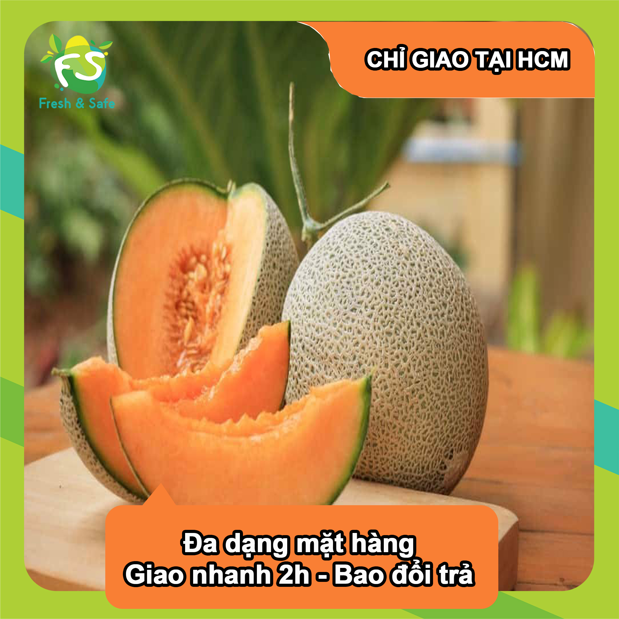 - Dưa lưới tròn - 1.3KG