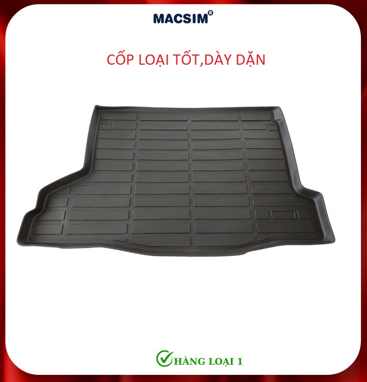 Thảm lót cốp xe ô tô Honda HRV 2023+ Nhãn hiệu Macsim chất liệu nhựa TPE cao cấp màu đen