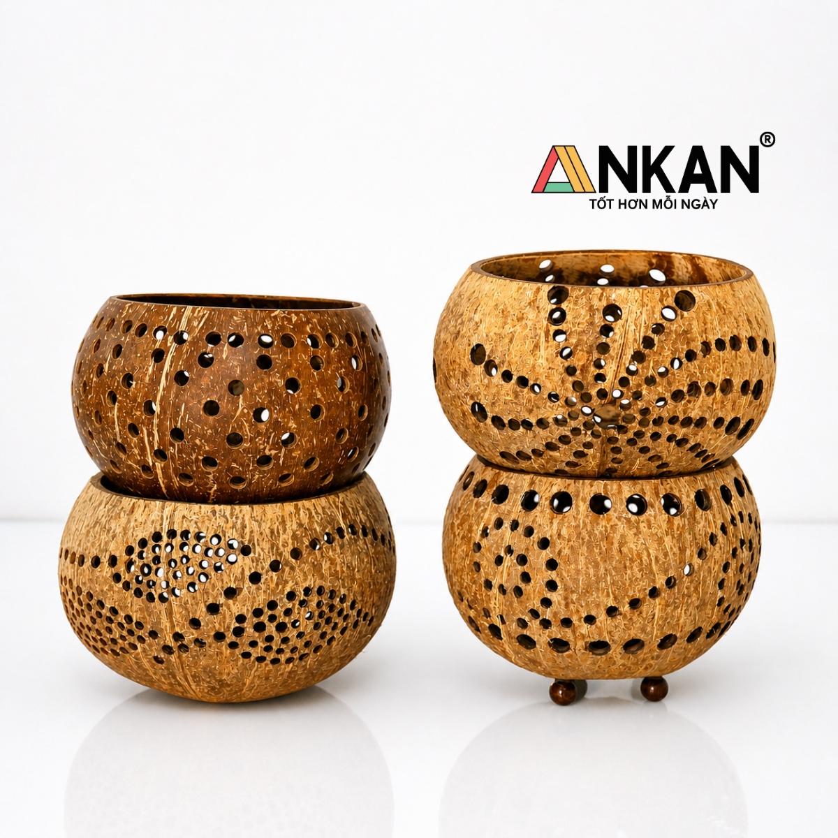 Đèn Nến Decor Hình Chiếc Lá ANKAN - Chân Nến Tealight Handmade Phong Cách Vintage Trang Trí Cafe, Spa, Homestay
