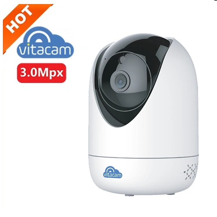 CAMERA Wifi VITACAM C3000 3MP xoay 360 độ, đàm thoại 2 chiều - Hàng chính hãng