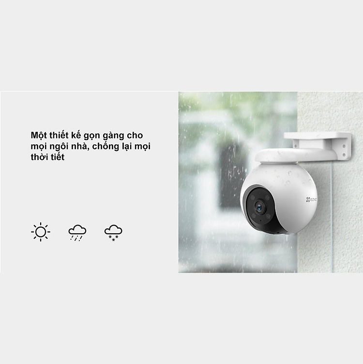 Hình ảnh Camera IP WiFi Ngoài Trời EZVIZ H8 2K (2304 × 1296p) - Hàng chính hãng