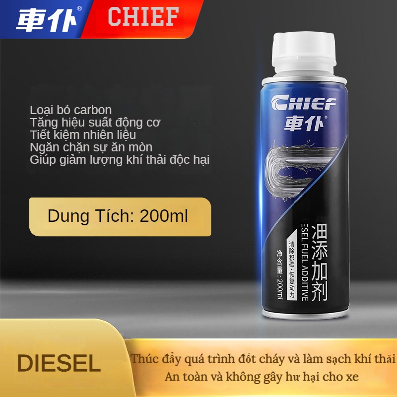 Chai súc bét dầu Chief DS342, vệ sinh kim phun buồng đốt máy dầu DIESEL (Dung tích 200ml)